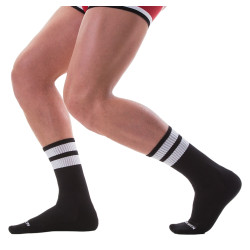 Barcode Berlin Chaussettes Gym Socks Noir-Blanc